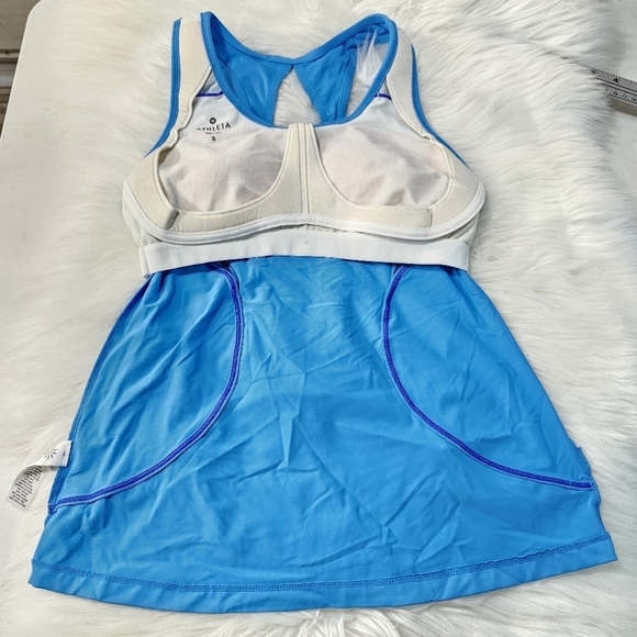 Athleta Blue Workout Running Yoga Tank Top Size Small - Picture 4 of 11